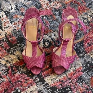 Vintage Pink Snake Skin Louboutin